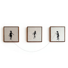 Quadro de brincar tecido